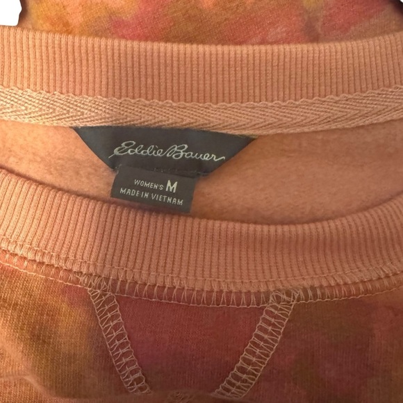 Eddie Bauer Women’s Tie Dye Fleece Sweatshirt Size M - Picture 2 of 3